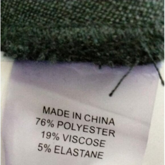 Vince Camuto Size 18W Skirt Grey Asymmetrical Ruffle With Back Zipper - Picture 8 of 8